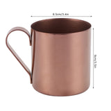 400ml Cocktail Mug 304 Stainless Steel Beer Coffee Water Drinking Cup Bar DrinkwareRose Gold