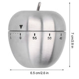 Apple Shaped Timer Stainless Steel Mechanical Cooking Countdown Alarm Timer Kitchen Tool