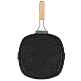 NonStick Practical Frying Pan Steak Skillet BBQ with Foldable Handle Kitchen Supplies(28cm ) In Australia - Darrahopens