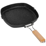 NonStick Practical Frying Pan Steak Skillet BBQ with Foldable Handle Kitchen Supplies(28cm ) In Australia - Darrahopens