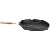 NonStick Practical Frying Pan Steak Skillet BBQ with Foldable Handle Kitchen Supplies(28cm ) In Australia - Darrahopens