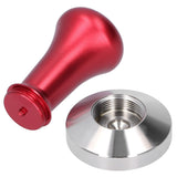Coffee Tamper Flat Bottom Powder Hand Press Hammer Coffee Making Accessories Kitchen UtensilRed