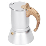 150ml Coffee Maker Moka Pot Stainless Steel Coffee Pot Induction Cooker Use Home Supplies