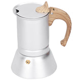 150ml Coffee Maker Moka Pot Stainless Steel Coffee Pot Induction Cooker Use Home Supplies