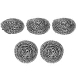 20Pcs Stainless Steel Scrubber Steel Wire Ball Dish Bowl Pot Scouring Brush Kitchen Cleaning Tool