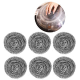 20Pcs Stainless Steel Scrubber Steel Wire Ball Dish Bowl Pot Scouring Brush Kitchen Cleaning Tool