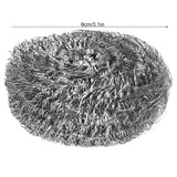20Pcs Stainless Steel Scrubber Steel Wire Ball Dish Bowl Pot Scouring Brush Kitchen Cleaning Tool