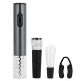 Electric Wine Bottle Opener Automatic Corkscrew W/Foil Cutter Pourer Vacuum StopperSilver Gray In Australia - Darrahopens