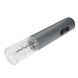 Electric Wine Bottle Opener Automatic Corkscrew W/Foil Cutter Pourer Vacuum StopperSilver Gray