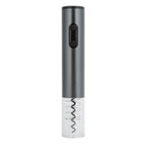 Electric Wine Bottle Opener Automatic Corkscrew W/Foil Cutter Pourer Vacuum StopperSilver Gray