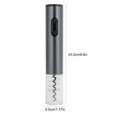 Electric Wine Bottle Opener Automatic Corkscrew W/Foil Cutter Pourer Vacuum StopperSilver Gray