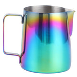 350ml Coffee Pitcher Latte Art Making Cup Colorful Milk Frothing Pitcher with Scale