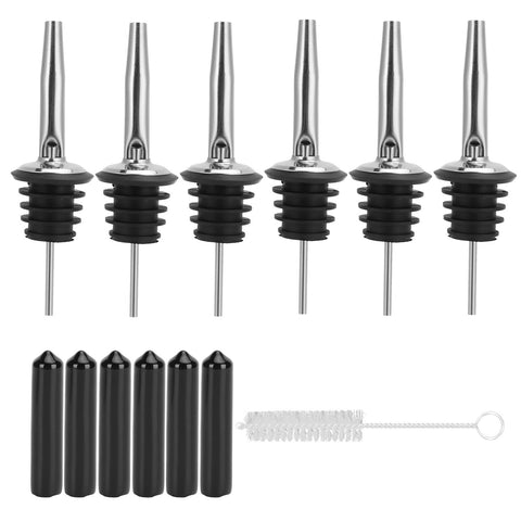 Stainless Steel Pourer Silicone Classic Bottle Pour Liquor Dust Cap Brush Wine Opener In Australia - Darrahopens