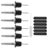 Stainless Steel Pourer Silicone Classic Bottle Pour Liquor Dust Cap Brush Wine Opener In Australia - Darrahopens