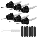 Stainless Steel Pourer Silicone Classic Bottle Pour Liquor Dust Cap Brush Wine Opener In Australia - Darrahopens
