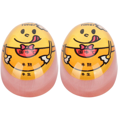 2Pcs Eggtimer Color Changing Resin Kitchen Timer for SoftBoiled Boiled Egg Cook Supplies