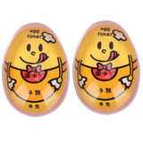 2Pcs Eggtimer Color Changing Resin Kitchen Timer for SoftBoiled Boiled Egg Cook Supplies