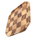 Wooden Pan Tea Tray Dish Bowl Fruit Salad Bread Serving Plate Kitchen Tableware25x25cm In Australia - Darrahopens
