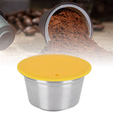 Coffee Capsule Stainless Steel Reusable Refillable Filter Cup for Dolce Gusto Coffee MakerYellow