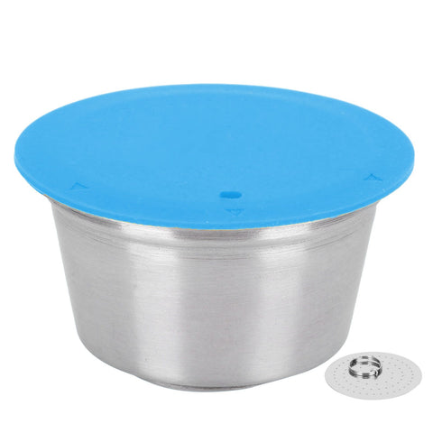 Coffee Capsule Stainless Steel Reusable Refillable Filter Cup for Dolce Gusto Coffee MakerBlue In Australia - Darrahopens