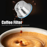 Coffee Capsule Stainless Steel Reusable Refillable Filter Cup for Dolce Gusto Coffee MakerBlue