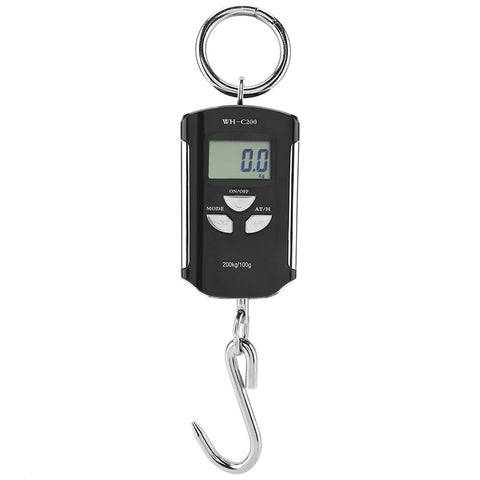 Portable Electronic Hanging Scale Digital LCD Backlit Display kg/lb/JIN 200KG W/HookSilver Frame In Australia - Darrahopens