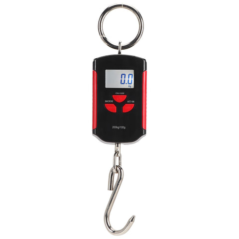 Portable Electronic Hanging Scale Digital LCD Backlit Display kg/lb/JIN 200KG W/HookRed Frame In Australia - Darrahopens