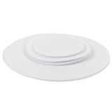 Felt Dish Protection Pad AntiFriction Storage Separator Insulation Mat Food Plate Porcelain Divider(White 24PCS) In Australia - Darrahopens