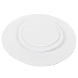 Felt Dish Protection Pad AntiFriction Storage Separator Insulation Mat Food Plate Porcelain Divider(White 24PCS) In Australia - Darrahopens