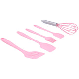 Cooking Spatula Set Silicone Baking Scraper Heat Resistant Egg Beater Kitchen Utensil(Pink ) In Australia - Darrahopens