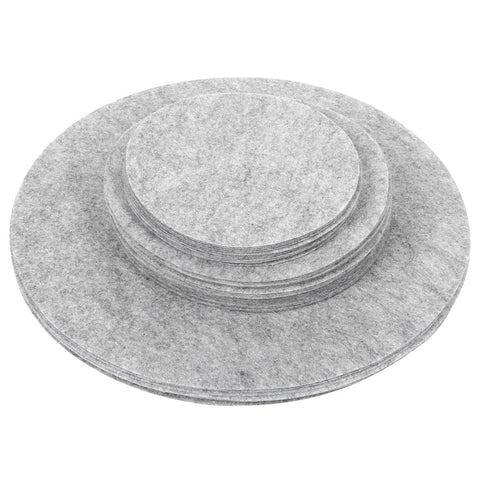 Soft Felt Plate Dividers Pan Separator Pads Cookware Bakeware Dish Pot Stacking ProtectorsGray 48PCS In Australia - Darrahopens