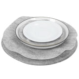 Soft Felt Plate Dividers Pan Separator Pads Cookware Bakeware Dish Pot Stacking ProtectorsGray 48PCS In Australia - Darrahopens