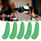 5Pcs Wine Stoppers Silicone Reusable Artificial Cucumber Shape Beverage Bottle Stopper