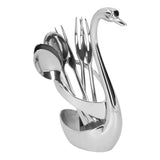 Stylish Tableware Storage Holder Rack Stainless Steel Fork Spoon Kitchen Tableware Set