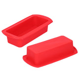 2Pcs Rectangle Silicone Cake Pan Bread Mold Baking Tool 2lb Cake Moulds Accessory Red In Australia - Darrahopens