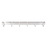Stainless Steel Towel Hook Storage Rack Hanger with 6 Hooks for Kitchen Living Room Supplies In Australia - Darrahopens