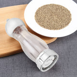 Salt Pepper Grinder Manual Seasoning Mill Shaker Round Acrylic Spice Jars Kitchen UtensilsSmall