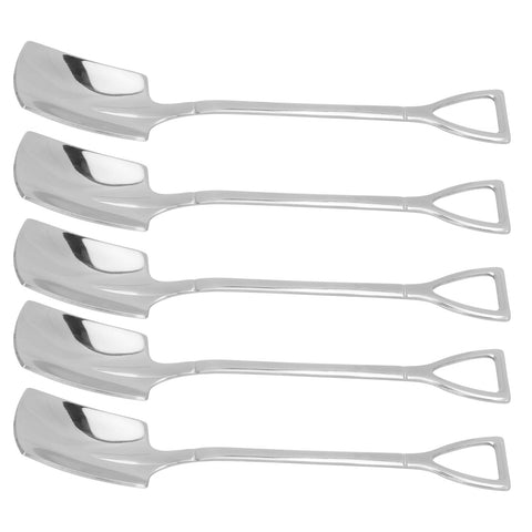 5pcs Dessert Coffee Spoons 304 Stainless Steel Ice Cream Dessert Cake Spoons SetShovel Spoon In Australia - Darrahopens