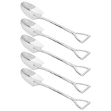 5pcs Dessert Coffee Spoons 304 Stainless Steel Ice Cream Dessert Cake Spoons SetSpoon