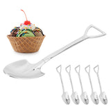 5pcs Dessert Coffee Spoons 304 Stainless Steel Ice Cream Dessert Cake Spoons SetSpoon