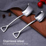 5pcs Dessert Coffee Spoons 304 Stainless Steel Ice Cream Dessert Cake Spoons SetSpoon