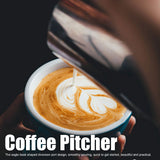 Coffee Latte Cup Thicken 304 Stainless Steel Measuring cup Milk Frothing Jug with Scale Cover500ml with Cover