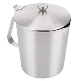 Coffee Latte Cup Thicken 304 Stainless Steel Measuring cup Milk Frothing Jug with Scale Cover1000ml with Cover