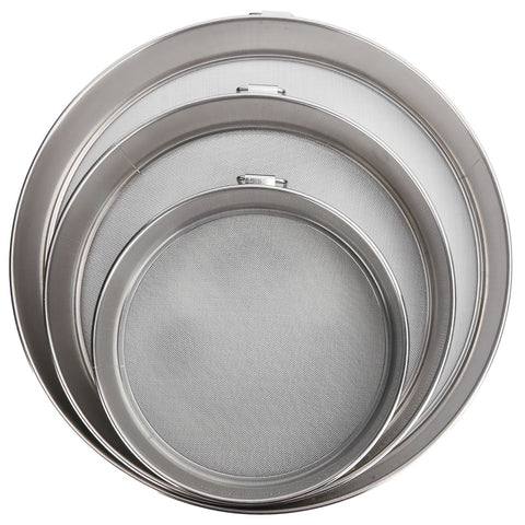 3Pcs Flour Sieve Set 304 Stainless Steel Round Flour Powder Filter Sifter Baking Utensil In Australia - Darrahopens