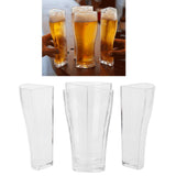 4in 1 Beer Glass Cups Mug Transparent Acrylic Wine Glass for Bar Club Party SuppliesL