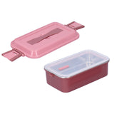 304 Stainless Steel Lunch Box Rectangular Insulated Portable Bento Box with HandleSingle Layer 700ml In Australia - Darrahopens