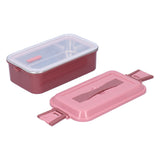 304 Stainless Steel Lunch Box Rectangular Insulated Portable Bento Box with HandleSingle Layer 700ml In Australia - Darrahopens