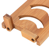 Bamboo Teacup Holder Shelf Tea Cup Draining Rack Organizer Tea Ceremony Accessories6 Grid