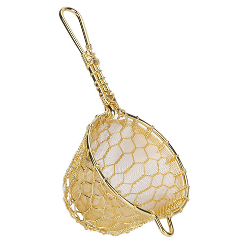 Copper Tea Infuser Strainer Reusable Loose Leaf Teapot Filter with Long Handle for Tea Maker In Australia - Darrahopens