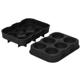 6 Cavity DIY Ice Cubes Mold Ice Ball Maker Mould Tray for Bar Party Cocktail Use Black In Australia - Darrahopens